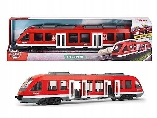 Pociąg miejski Dickie Toys City Train czerwony