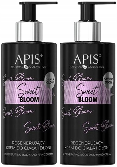 2 kusy Sweet Bloom Regenerační krém na tělo a ruce 300 ml Apis Hydratuje