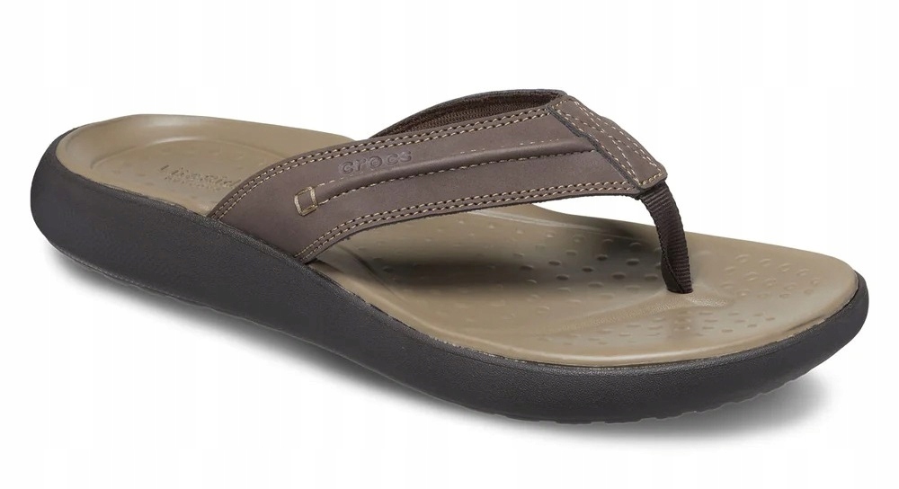 Crocs 209332-206 Yukon hnědé žabky M8 41-42 LiteRide