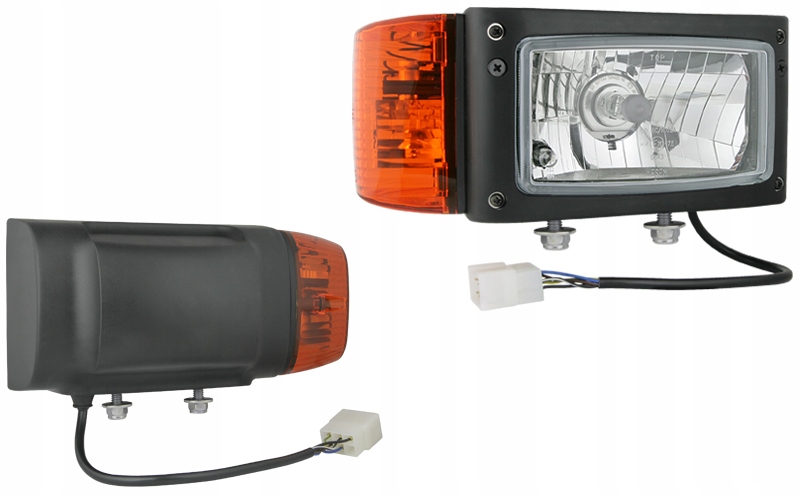 42741 - Передняя фара правая с корпусом H4 / F4 разъем AMP