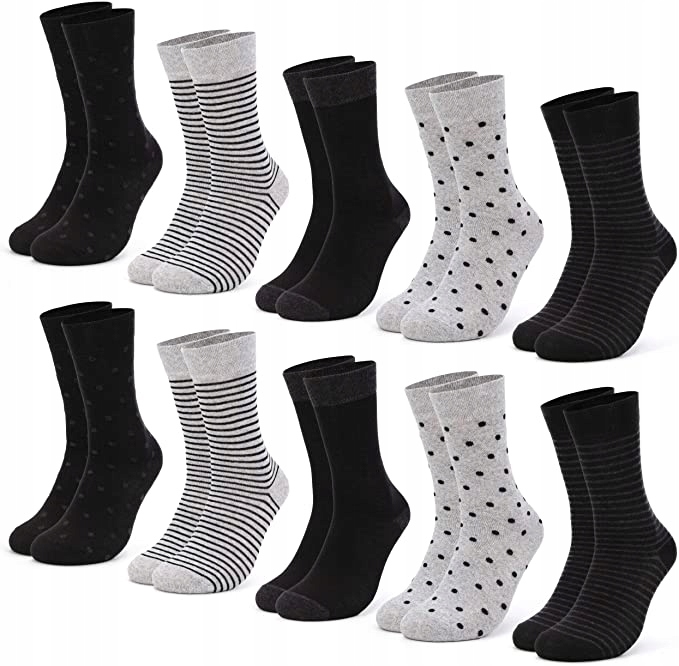 

10x Skarpety Damskie Bawełniane 39-42