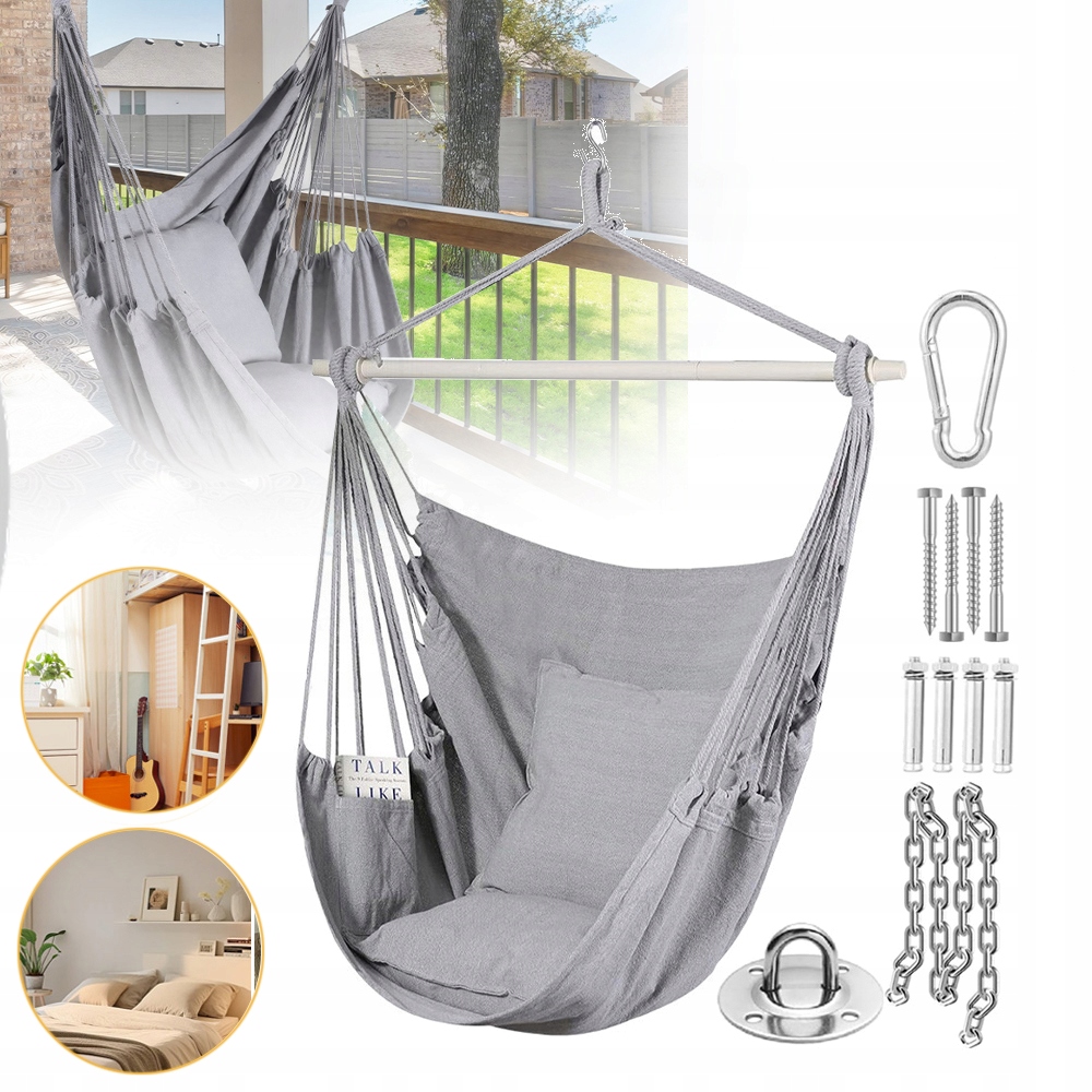 Závěsné Křeslo Houpačka Závěsné Křeslo Se 2 Polštáři