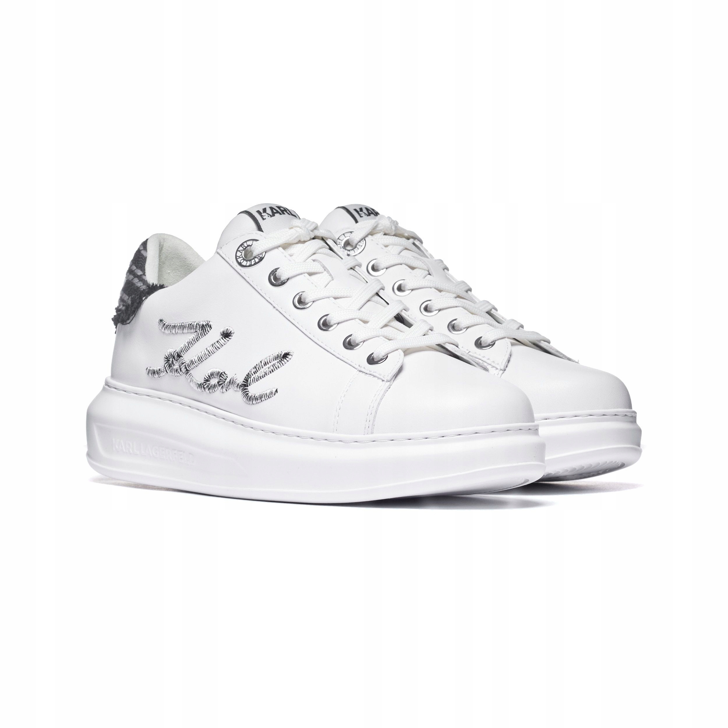 Tenisky Karl Lagerfeld Kapri Boucle Signia Lo KL62510R-011 Bílá 36 Da...