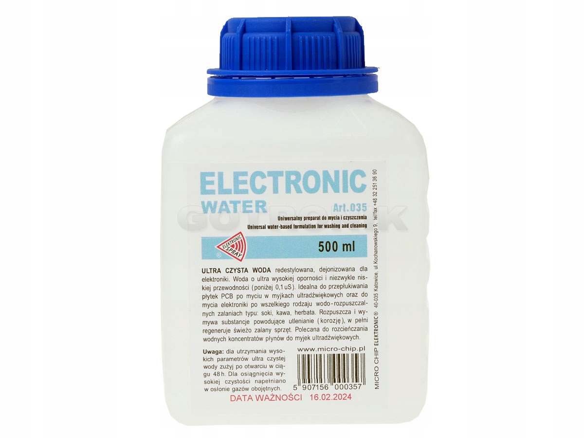 

Electronic water woda redestylowana do mycia 500ml
