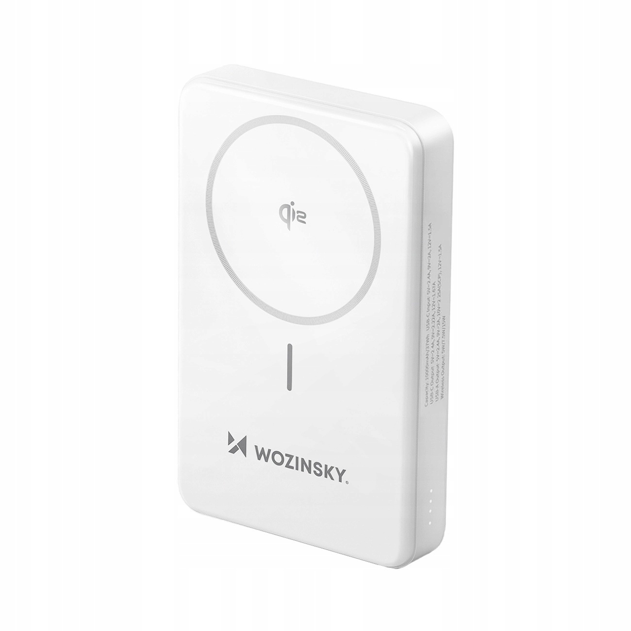 Powerbank Wozinsky 22,5W Pd Qi2 10000 mAh z podstawką 1x Usb-a 1x Usb-c