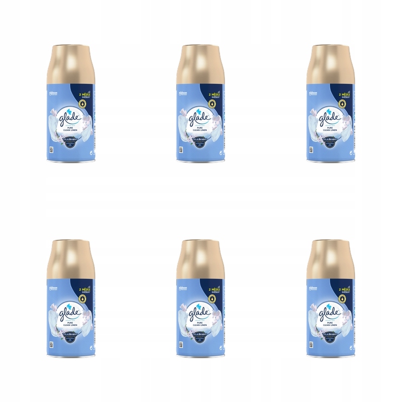 Náhradní náplň do osvěžovače Glade automatický sprej čistá svěžest 269 ml X6