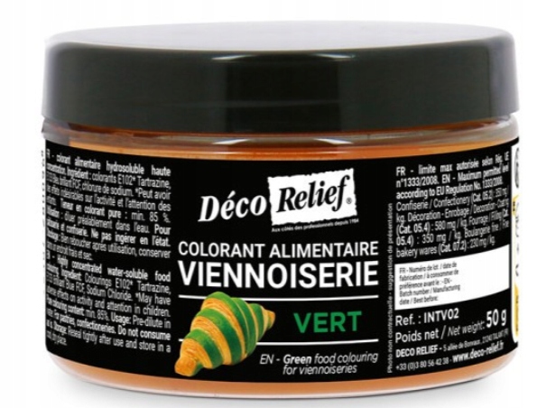 Barwnik zielony w proszku do ciast INTV02 50g
