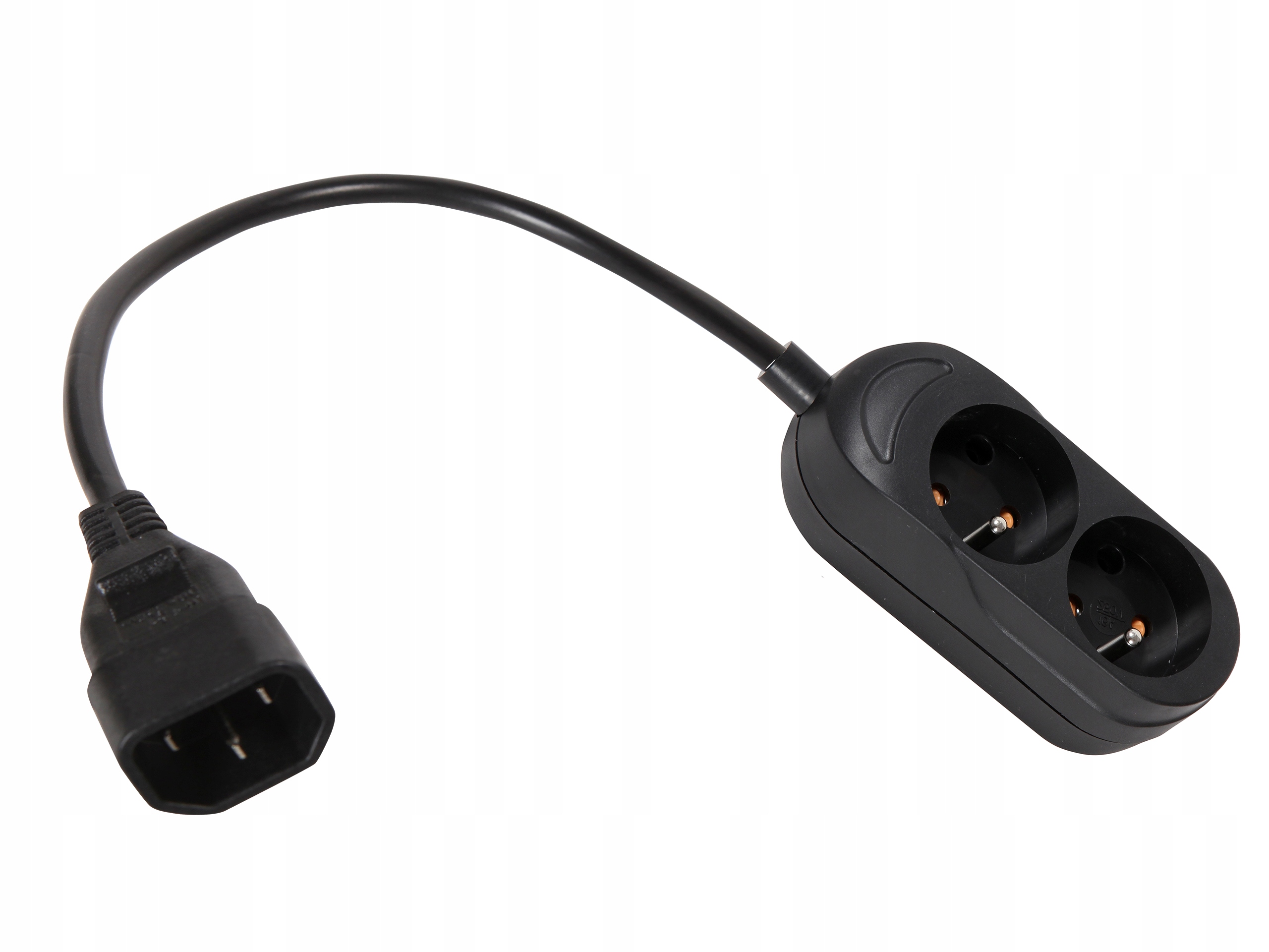

Adapter Przejściówka Ups wtyk Iec C14 2 gniazda