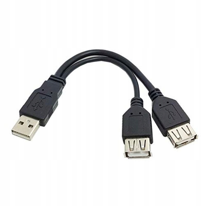 КАБЕЛЬ Y-USB - 2x USB питание 20см