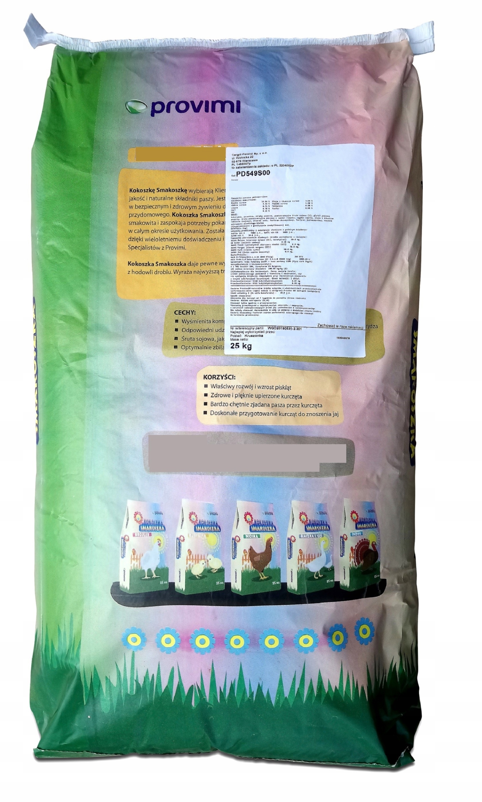 KOKOSZKA SMAKOSZKA BROJLER 1 - pasza dla kur, tucz Marka inna