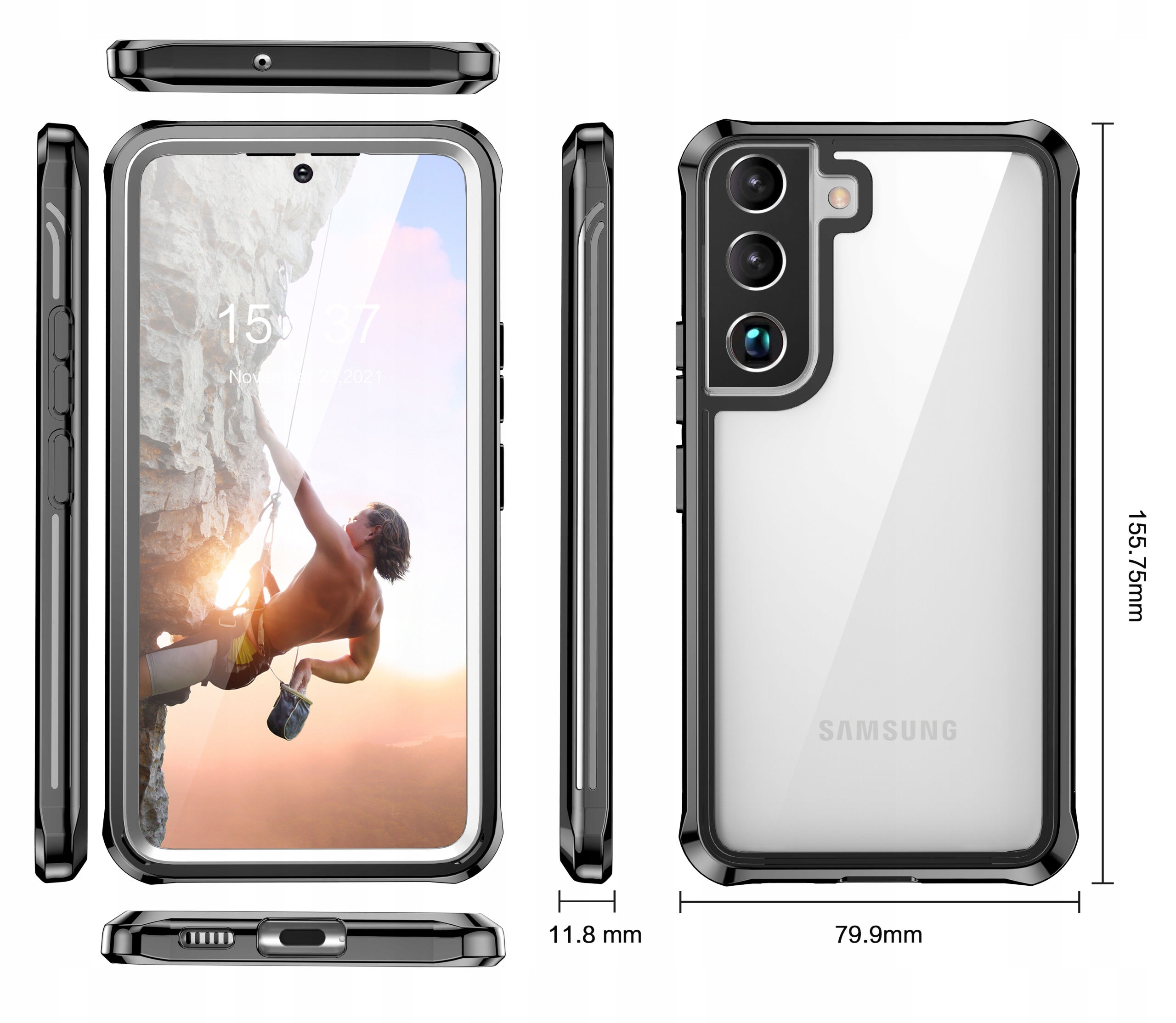 Exoguard Case Etui 360° Solidna Wytrzymała Obudowa Samsung Galaxy s22