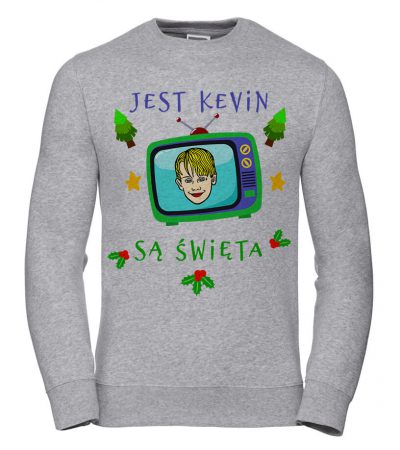 Dámská Mikina It's Kevin It's Christmas velikost L šedá