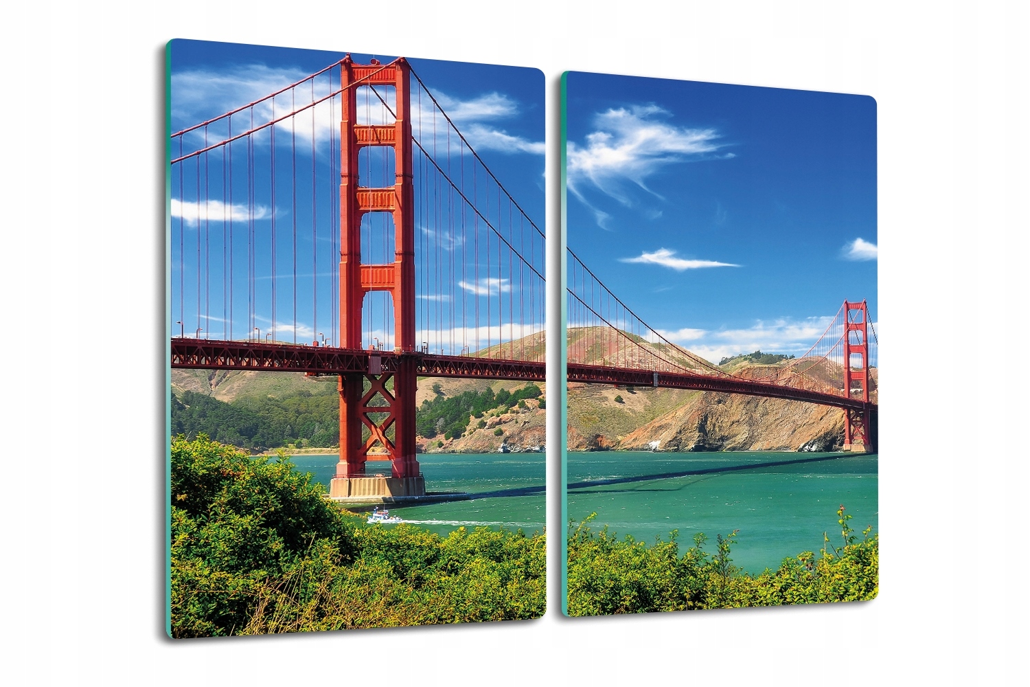 Deska na krájení Premium z tvrzeného skla 2x30x52 Most Golden Gate