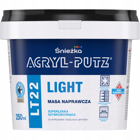 Śnieżka ACRYL PUTZ LIGHT LT22 MASA NAPRAWCZA 0,25L