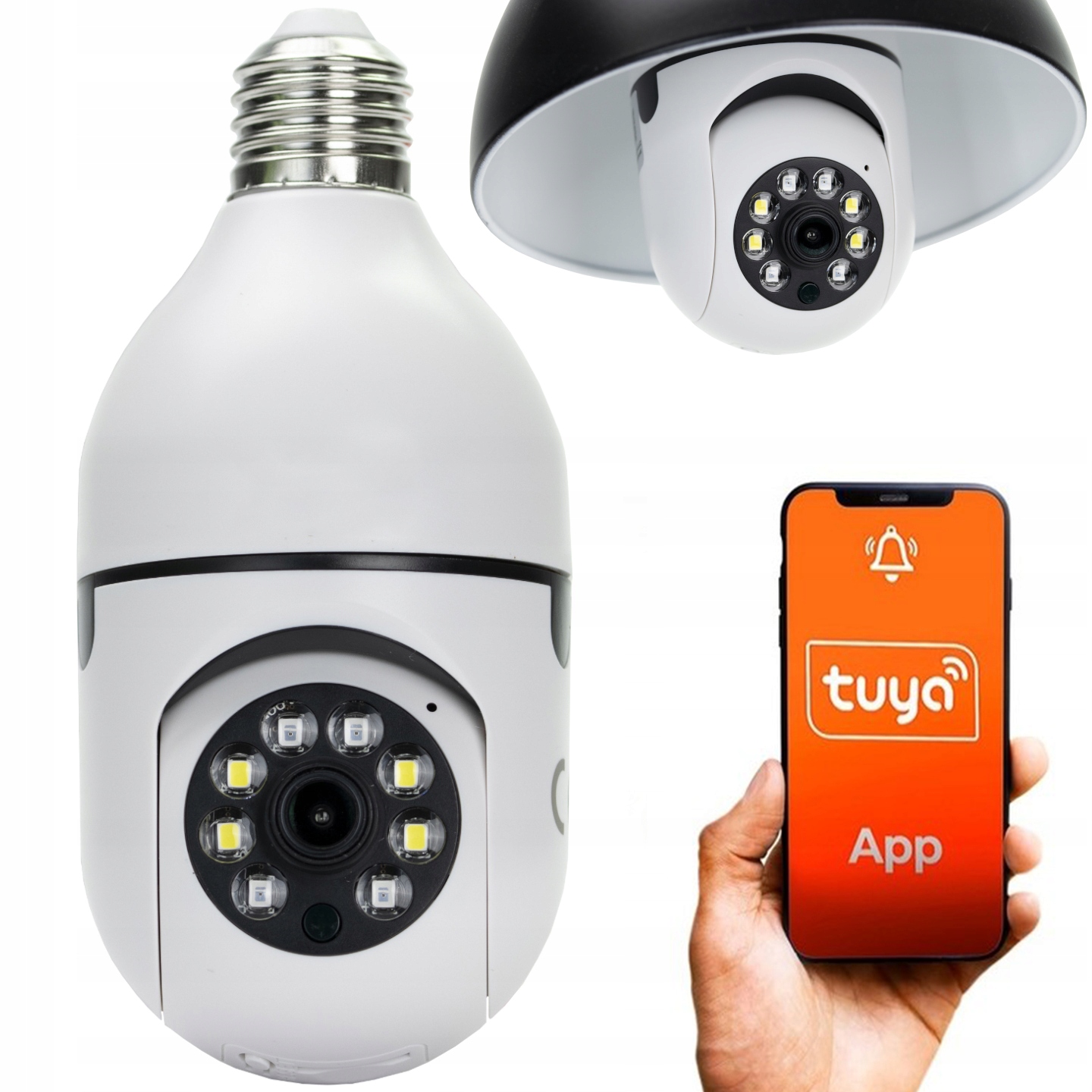 KAMERA ŻARÓWKA OBROTOWA IP WIFI Full HD W ŻARÓWCE