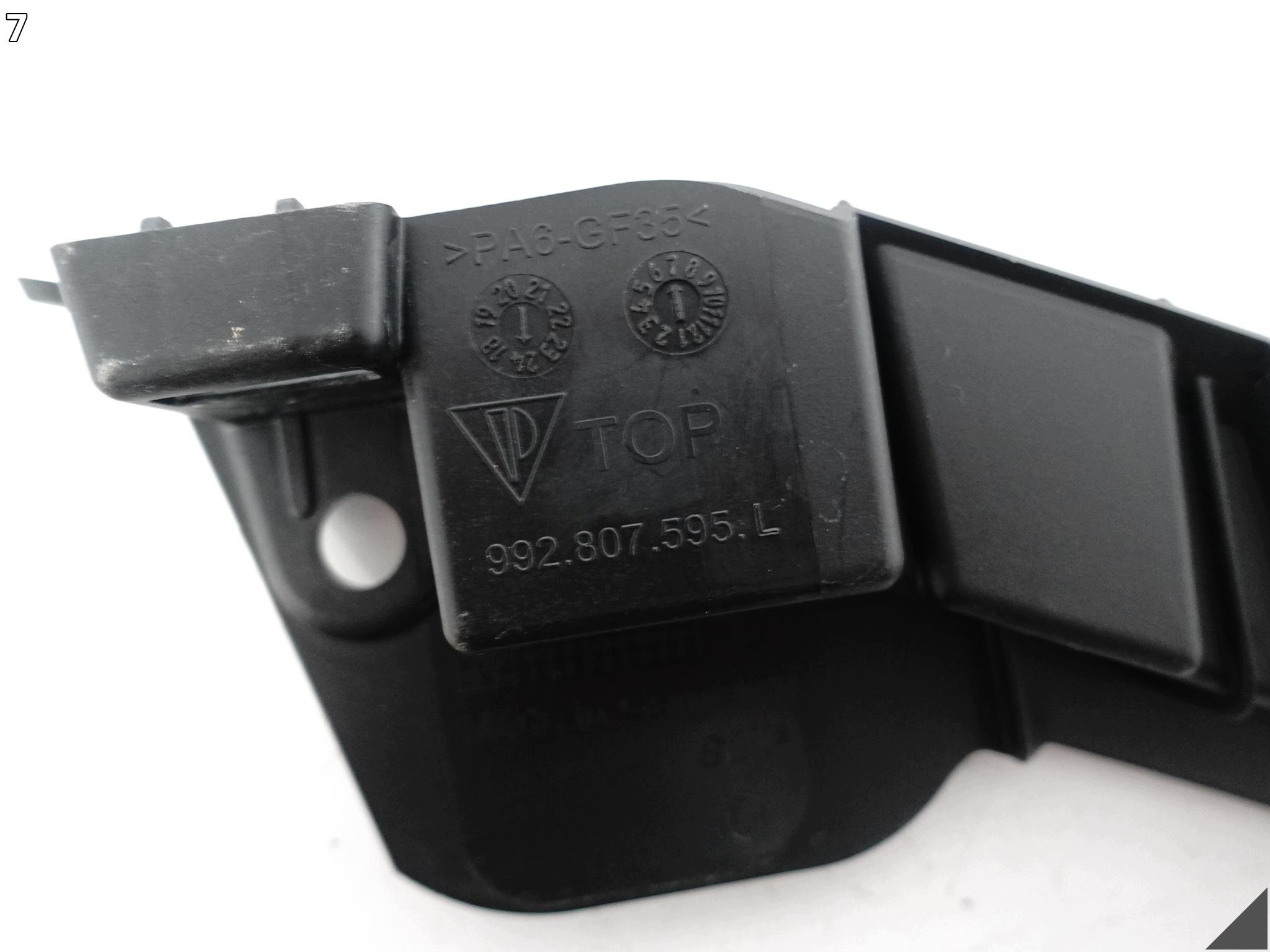PORSCHE 911 992 19-25 support console moulding below LAMPE bumper front left