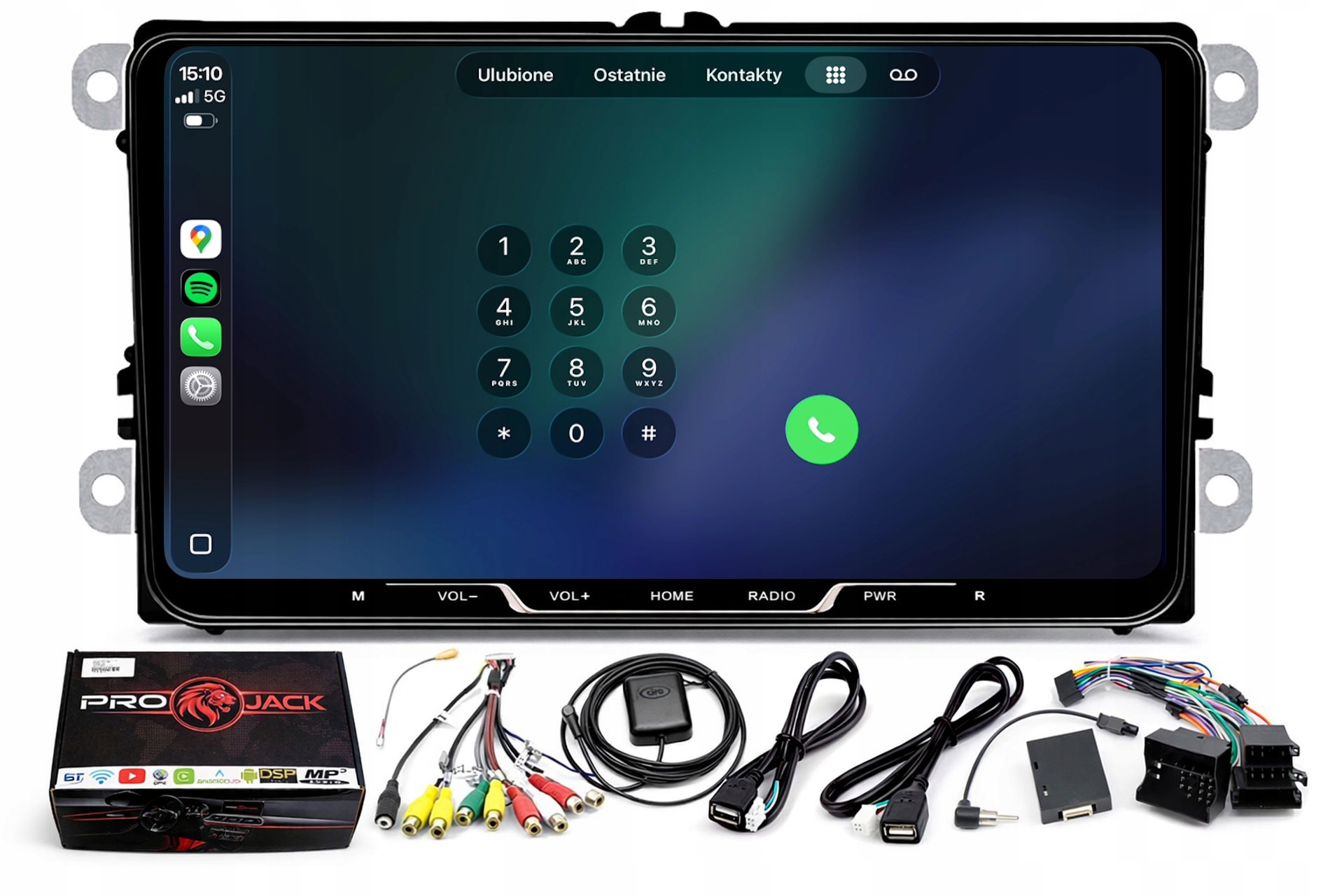 Rádio Navigácia Gps Android Vw Caddy 2004-2020 Wifi Carplay 4/64GB