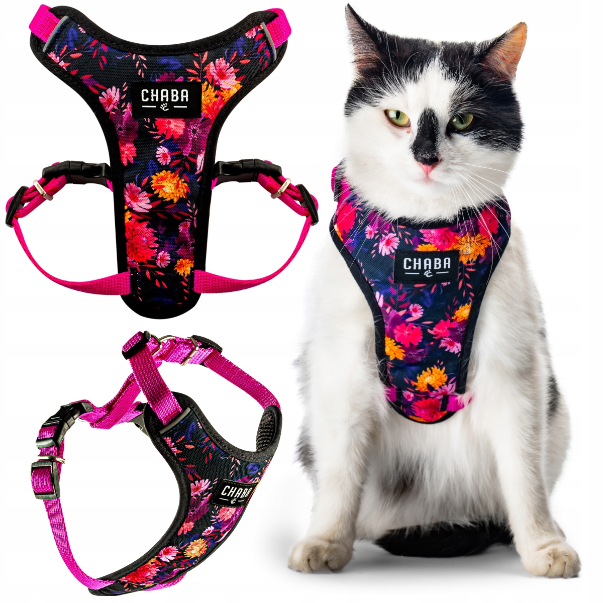 Levně Postroj pro kočky Marigold – guard, nastavitelný, beztlakový a pohodlný – S
