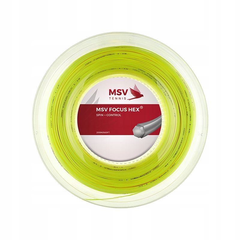 Tenisový výplet Msv Focus Hex Neon Yellow 1,27 mm 200 m