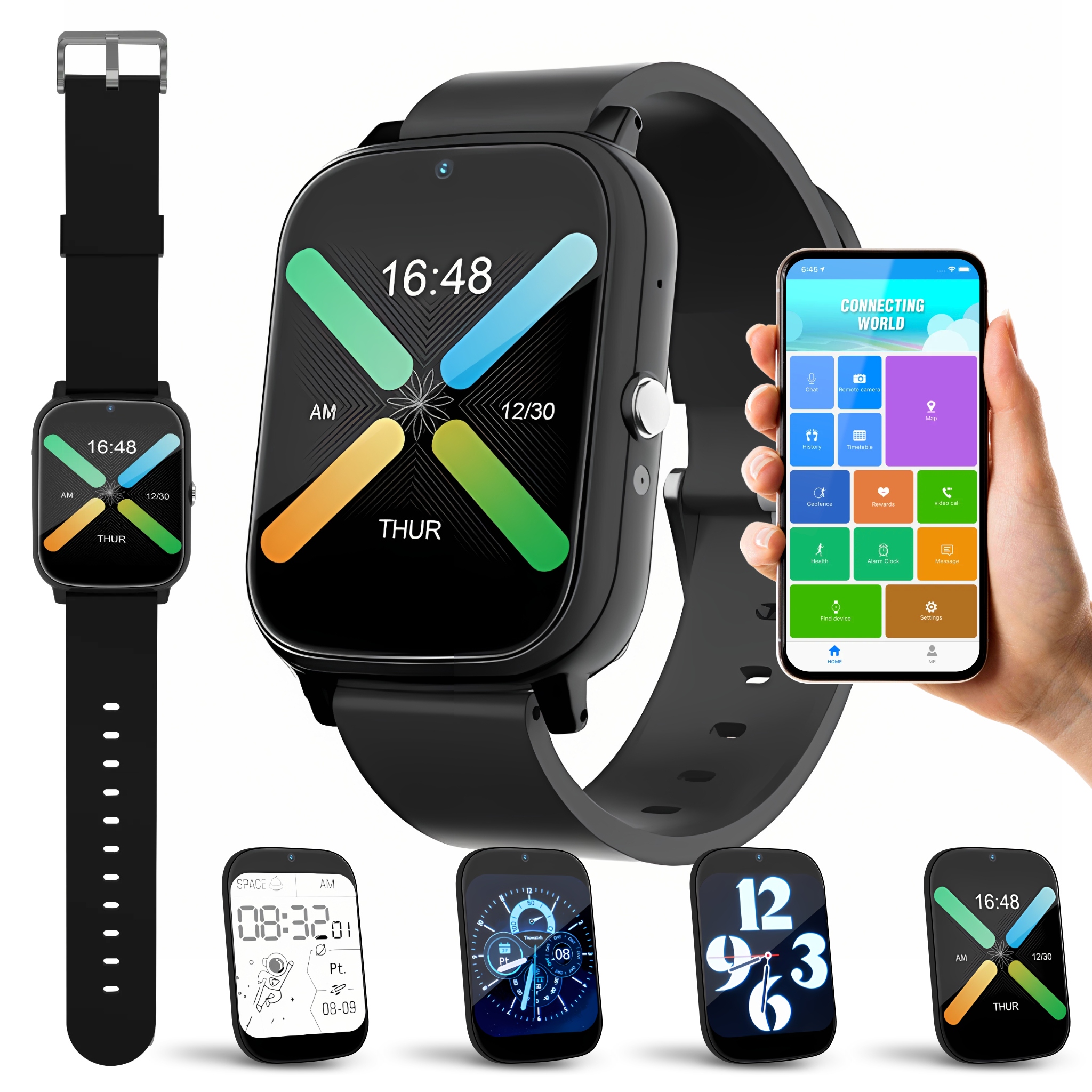Náramek Řemínek Chytré Hodinky Univerzální telefon 4G Gps Android