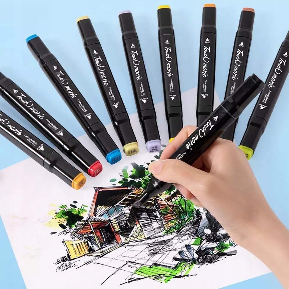 MARKERY ALKOHOLOWE FLAMASTRY ZESTAW 48 TORBA PRO Płeć chłopcy dziewczynki