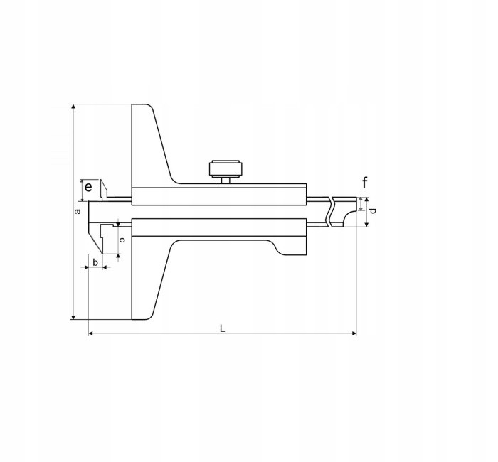 GŁĘBOKOŚCIOMIERZ Z HAKIEM MGAf/MAGa 300 x 100 0,02 Rodzaj analogowa