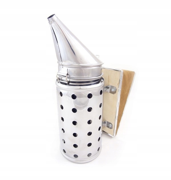 Včelařský vysavač Nerezový s chladičem, kožený velký