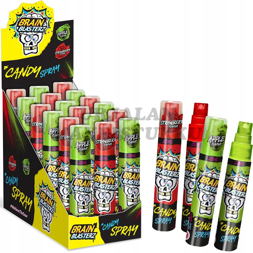 BRAIN BLASTERZ SOUR CANDY SPRAY KWAŚNY CUKIEREK W SPRAYU KARTON 18 x