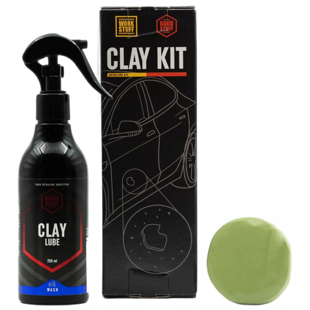 Good Stuff Clay Kit Spot Lube Zestaw Do Oczyszczania Glinkowania Lakieru