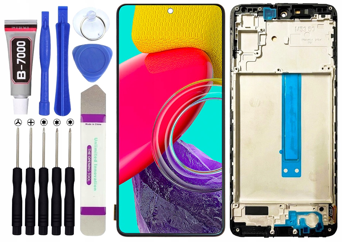 InCell displej pro Samsung Galaxy M53 M536 M536B LCD displej Rámeček