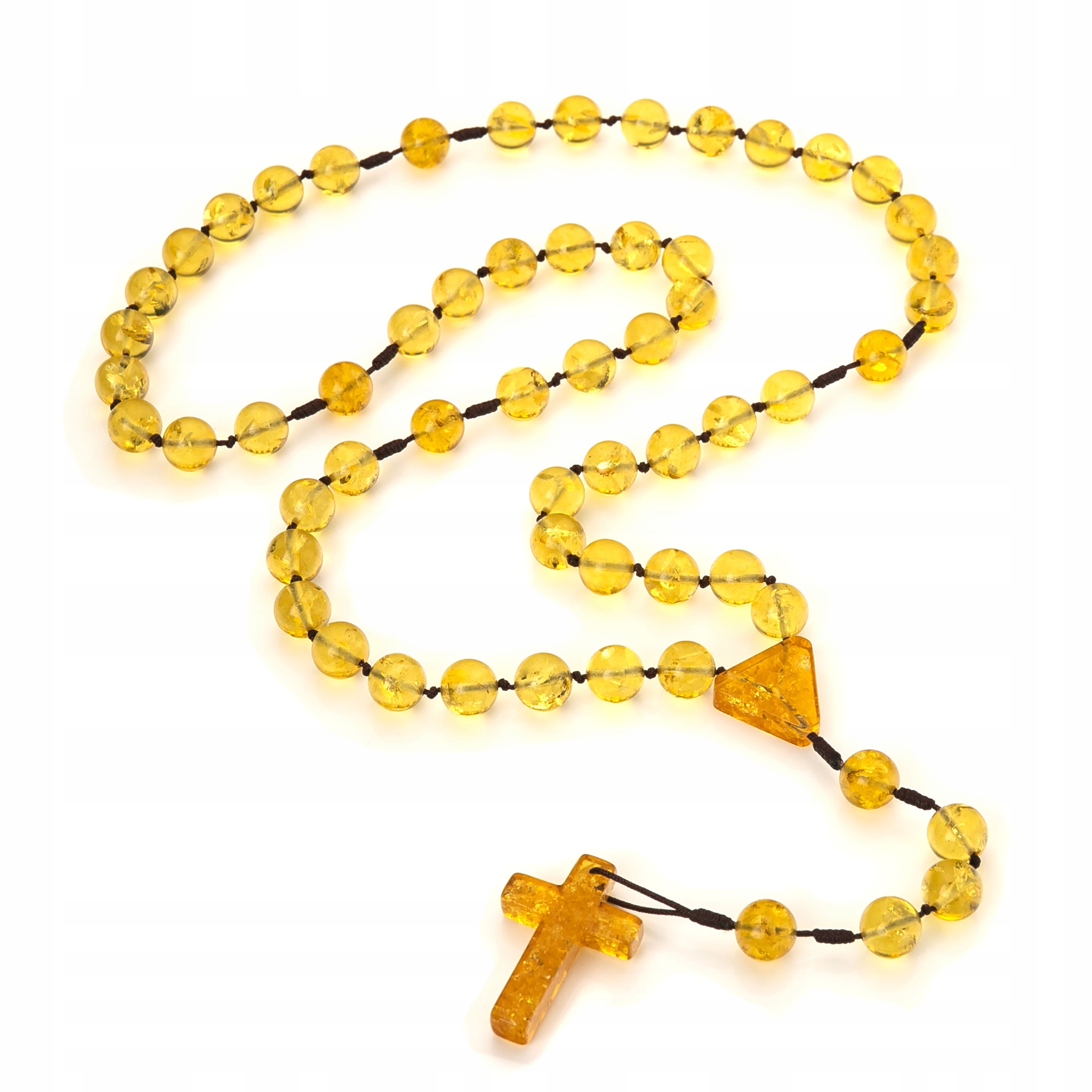 Velký růženec z Baltského jantaru