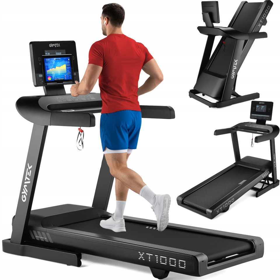 Bieżnia Domowa Elektryczna Składana Kąt Nachylenia 22KM/H 6,5HP Gymtek