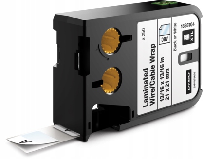 Dymo Xtl 250 páska na kabely 21 mm x 21 mm Bílá