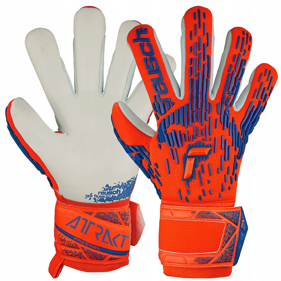 Reusch Attrakt Freegel Silver (10,5) Unisexové rukavice oranžová