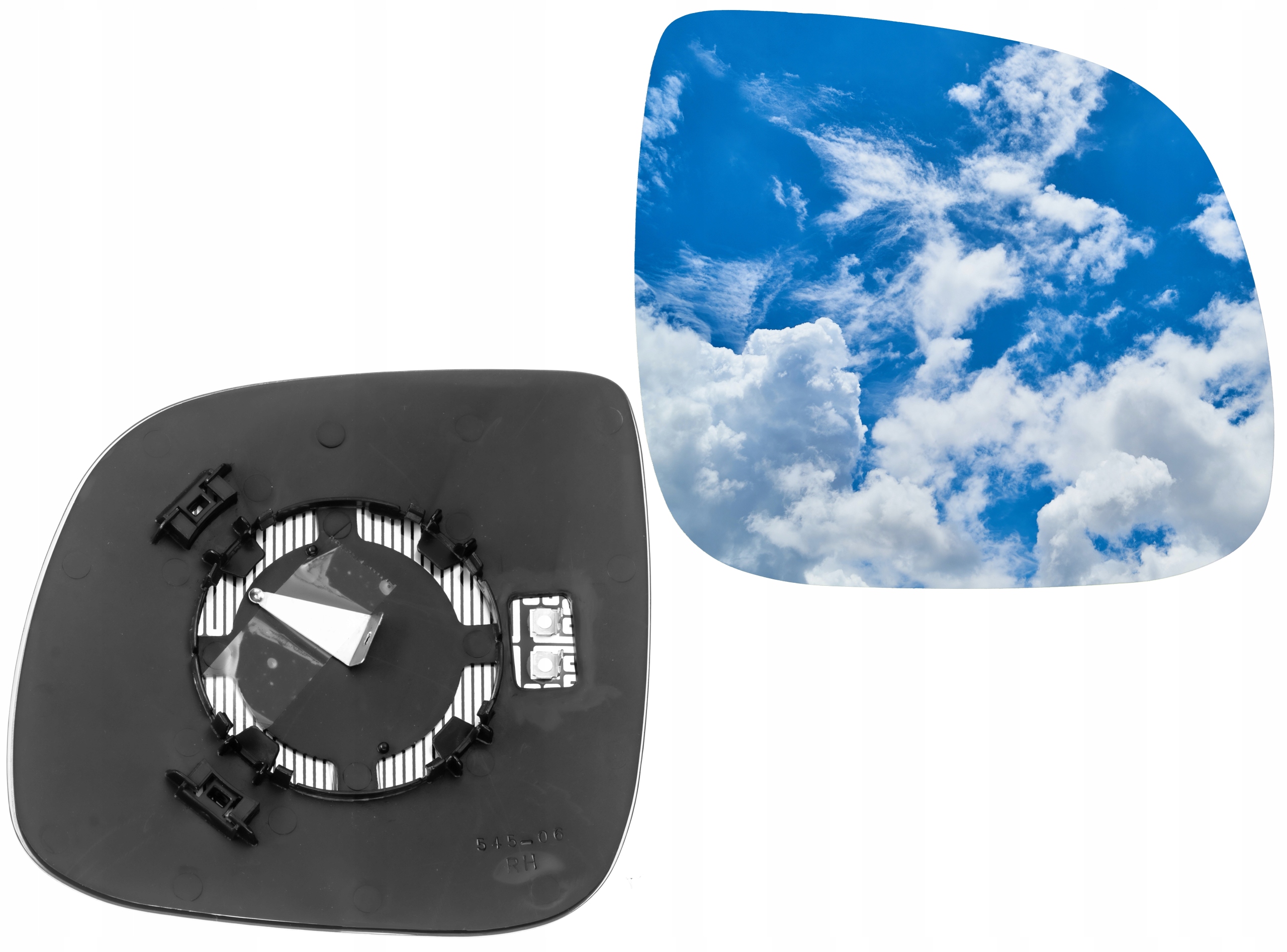 Zdjęcie AWparts WKŁAD LUSTERKA PRAWY GRZANY DO VW T5 2010-2015 LIFT