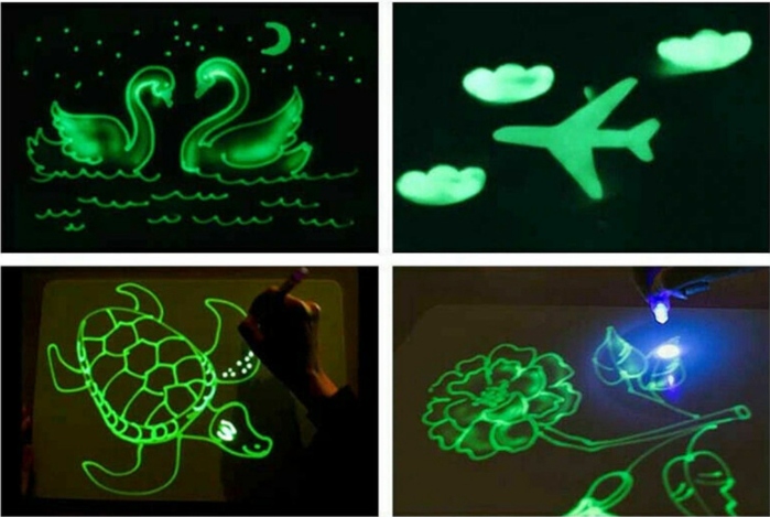 TABLICA DO MALOWANIA ŚWIATŁEM RYSOWANIA LED 3D PEN Marka Artyk