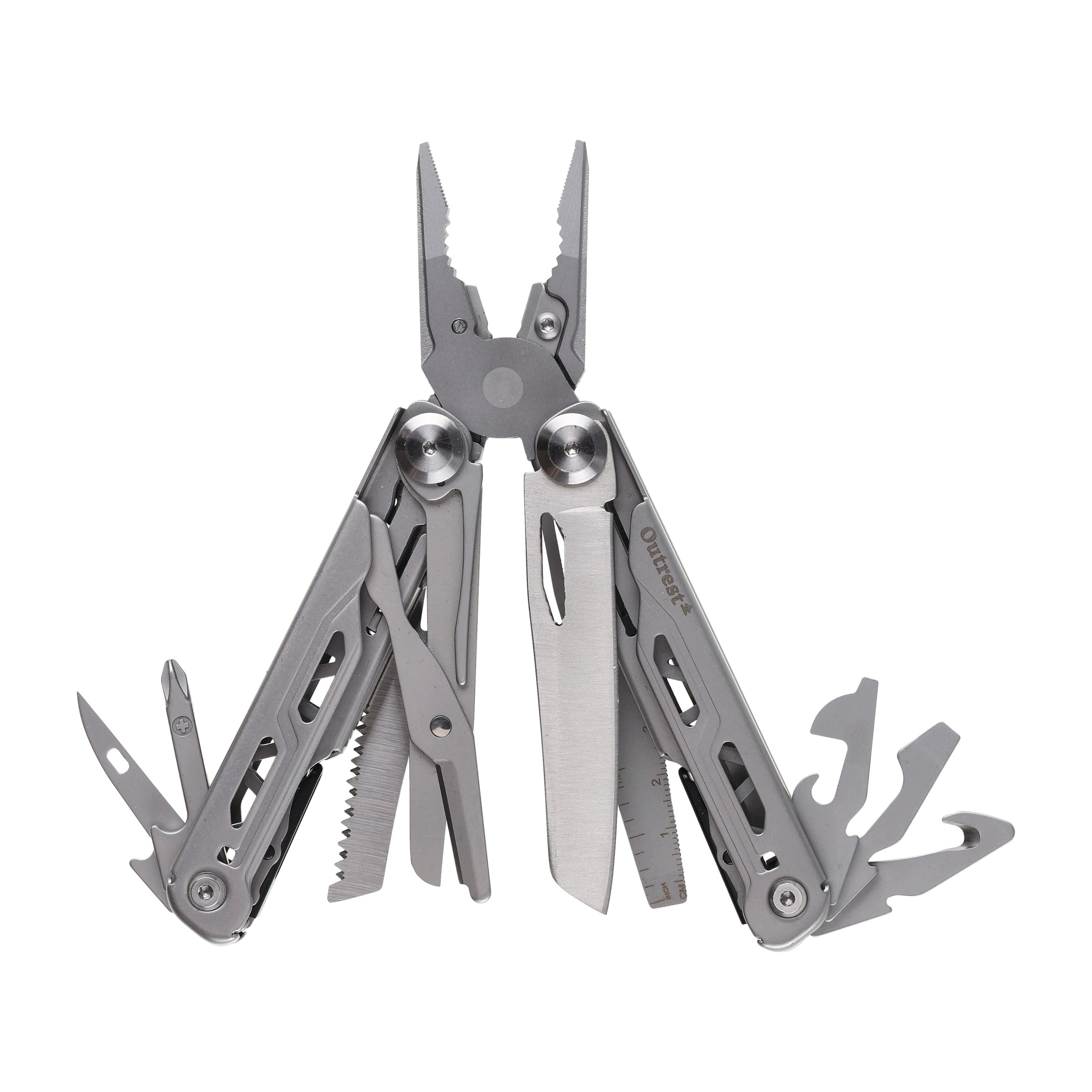Outrest Forge Multitool Narzędzie Wielofunkcyjne Klips 13 Narzędzi 11 Bitów