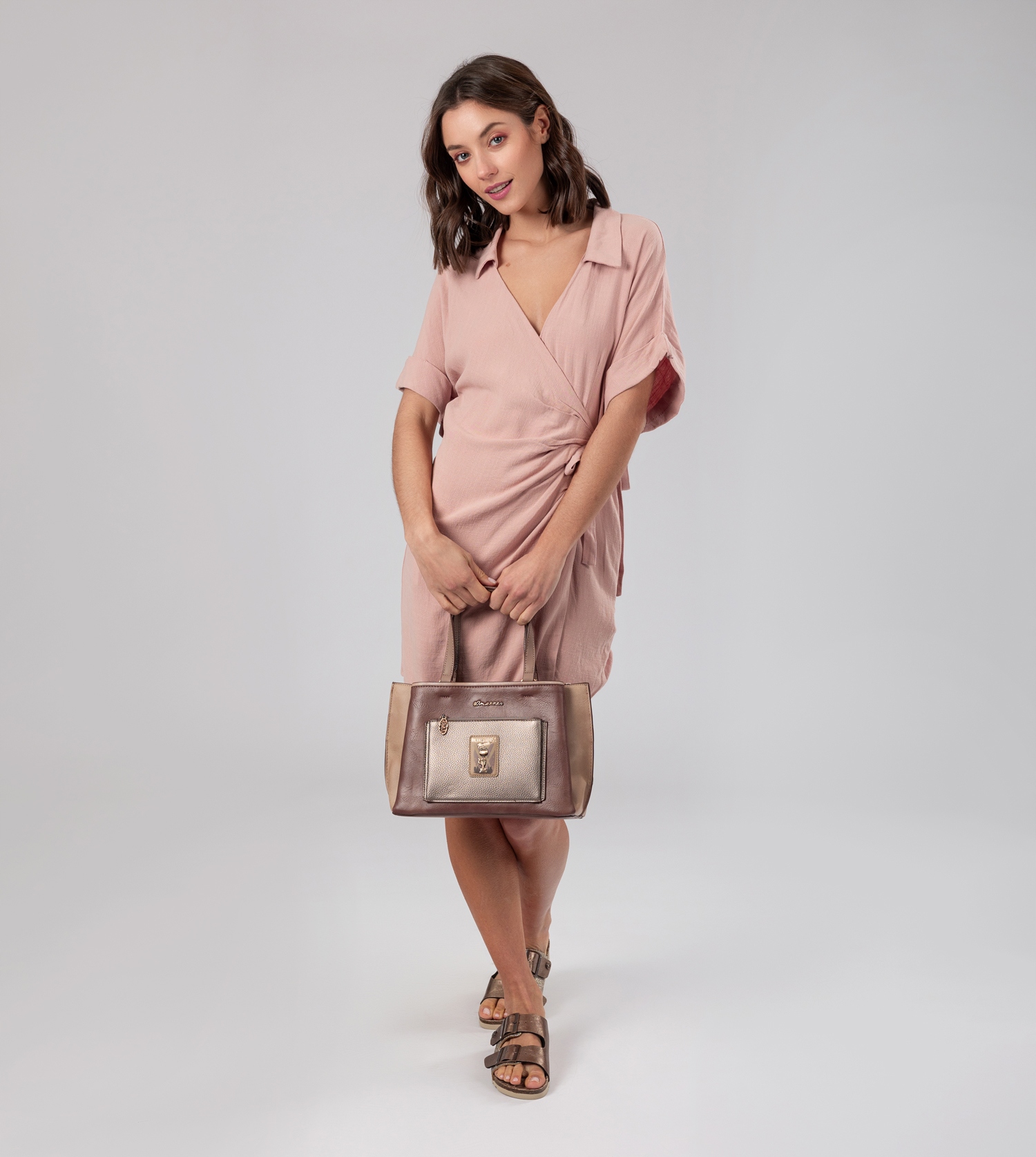 A483 torebka kuferek Shopper Anekke Hollywood 38701-255 szeroki pasek Model 38701-255