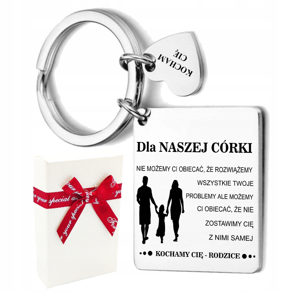 

Breloczek Z Grawerem Dla Córki Od Rodziców