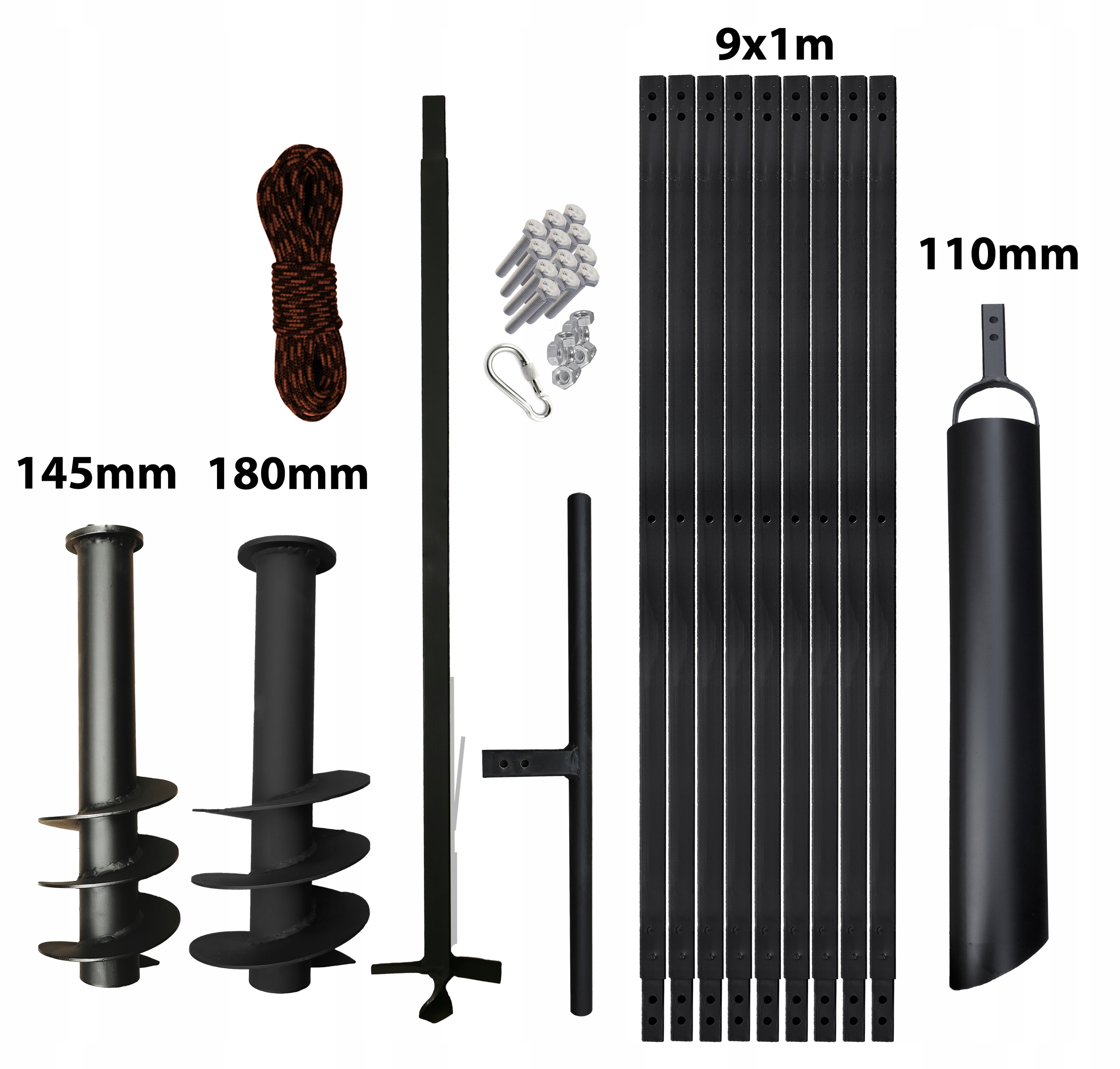 

Wiertnica ręczna do studni 145+180mm 10m szlamówka