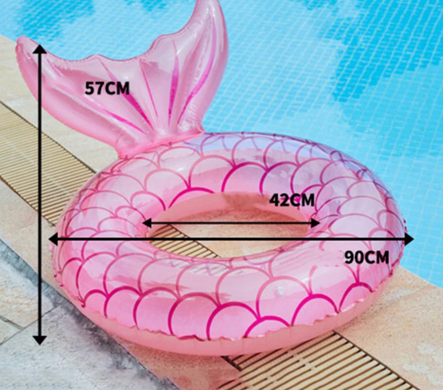 NADMUCHIWANE KOŁO DO PŁYWANIA SYRENKA Model 110#