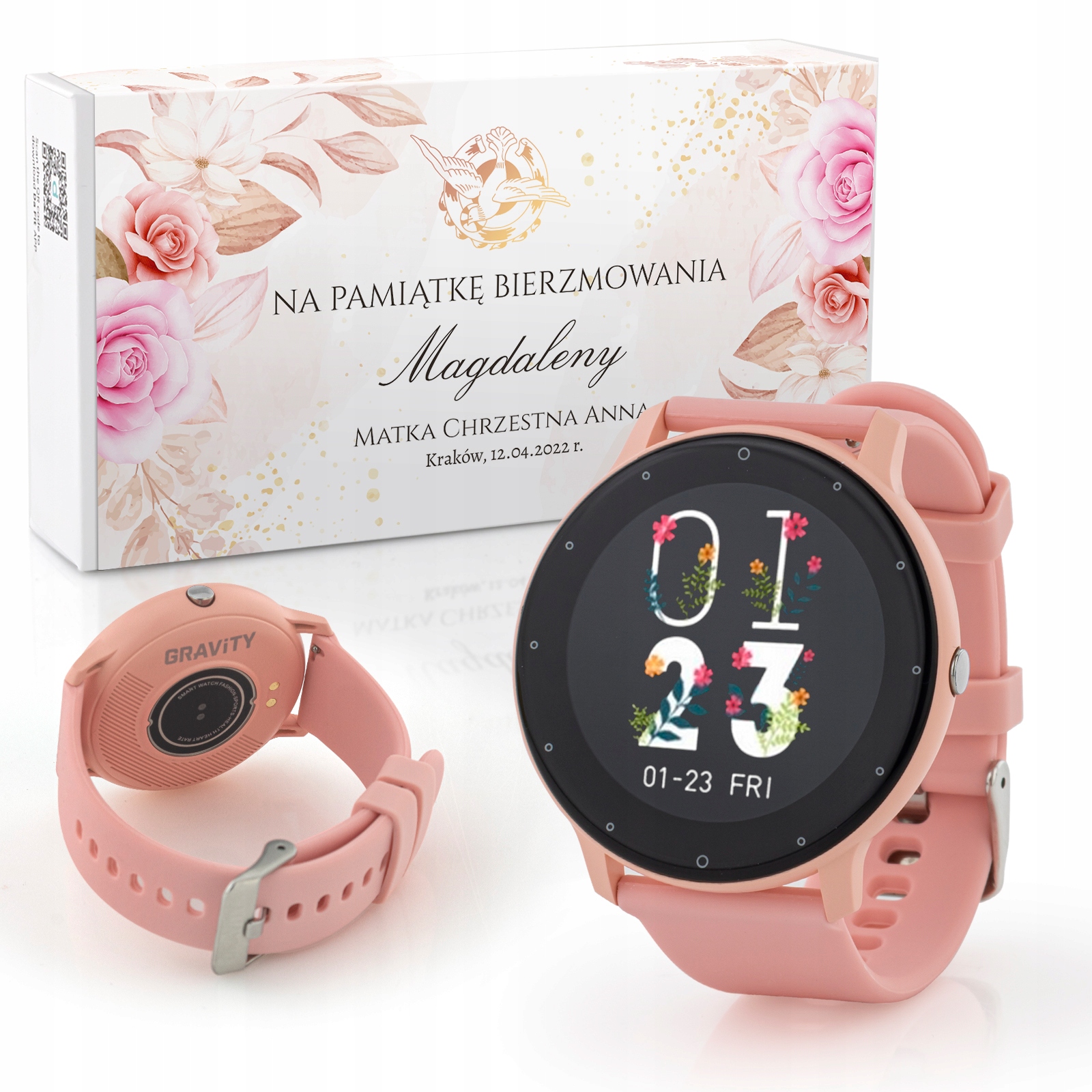 

Zegarek Smartwatch Pamiątka Bierzmowania Dedykacja