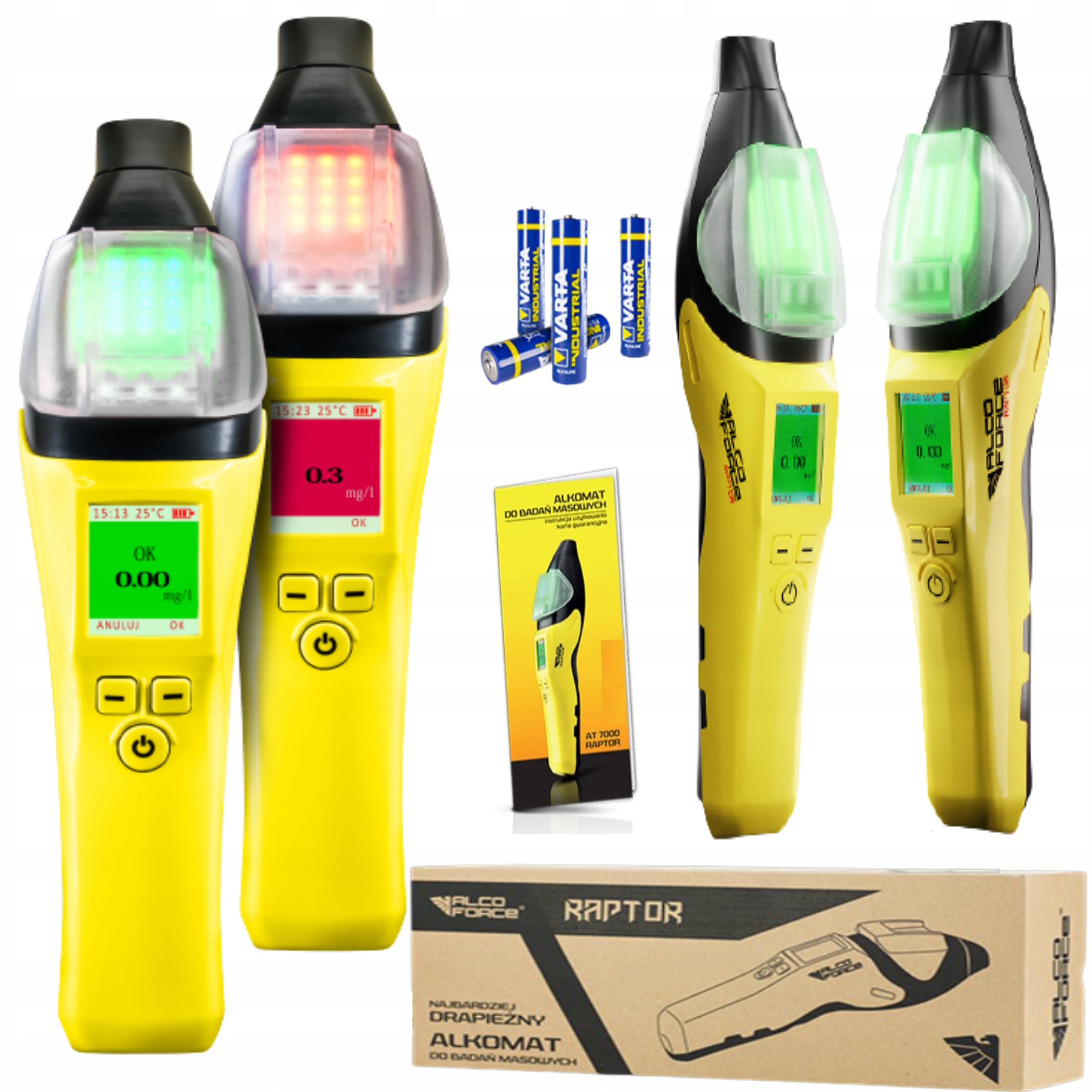 

Alkomat przesiewowy Alcoforce Raptor + pokrowiec