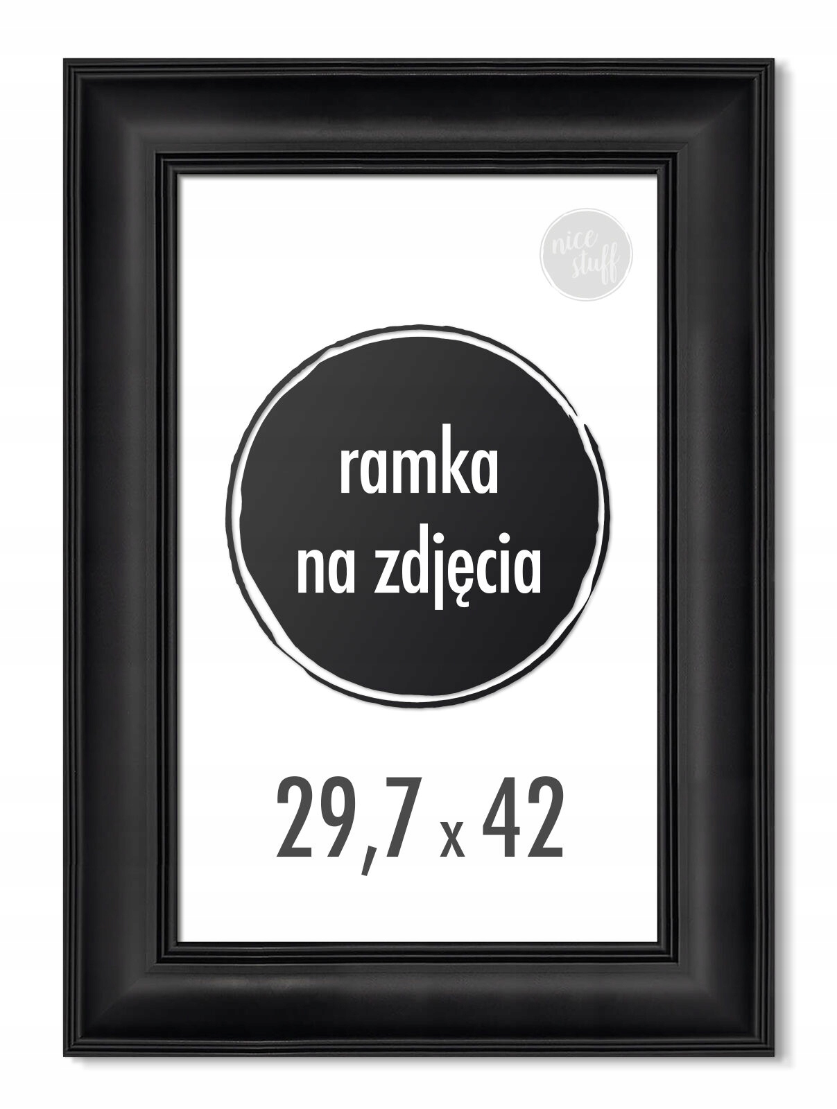 

Ramka na zdjęcia 29,7x42 cm 42x29,7 A3 Czarna