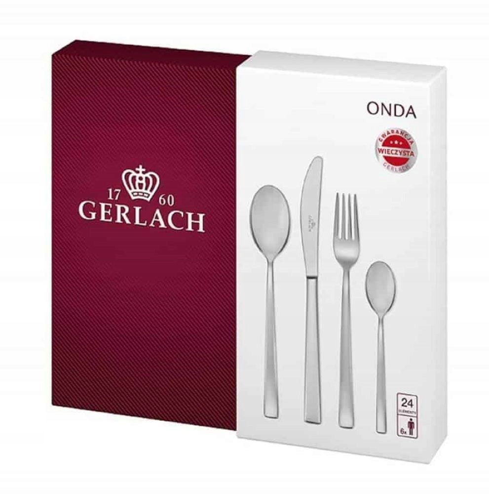 Zestaw sztućców GERLACH Onda (24 elementy) Liczba elementów w zestawie 24