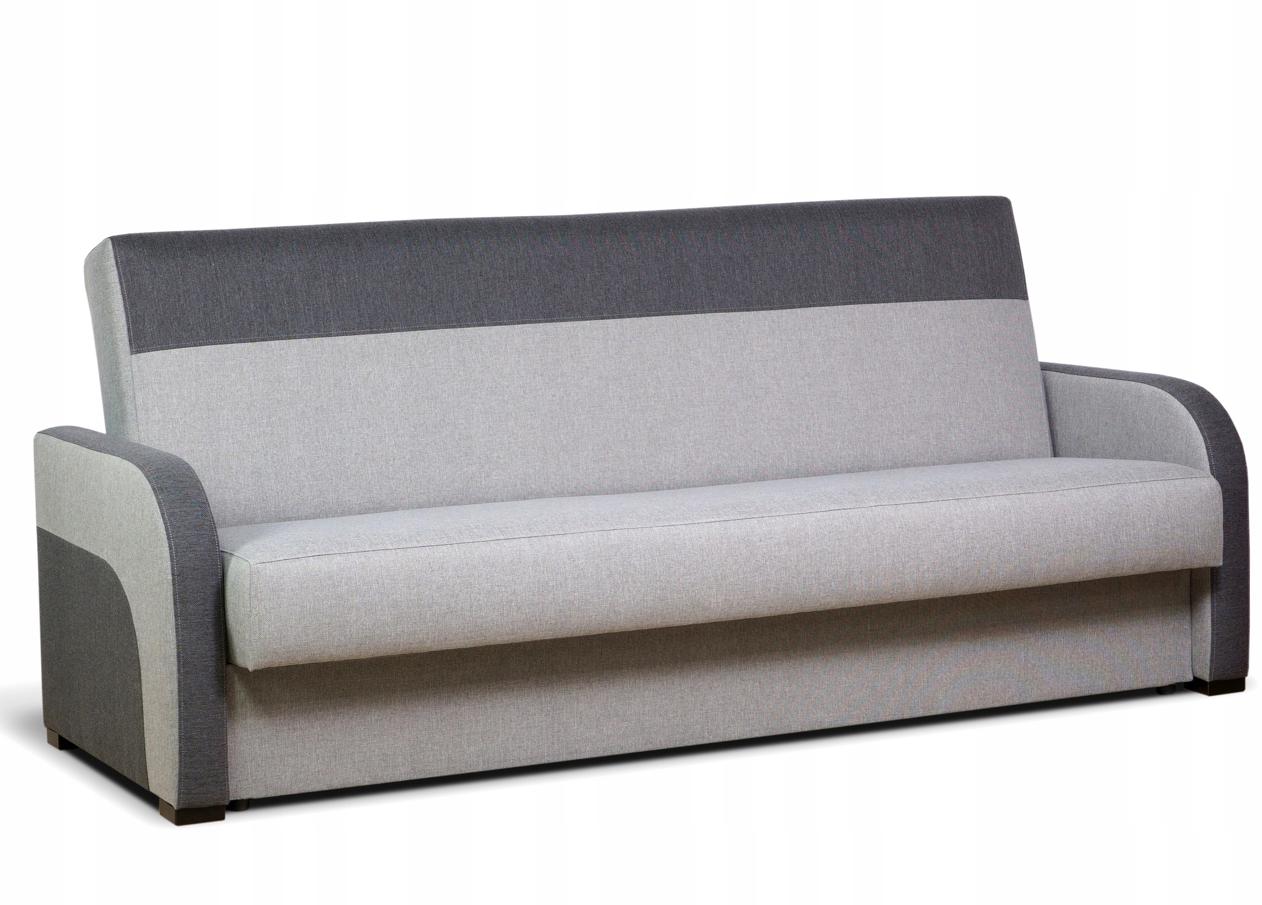 Pohovka Teo rozkládací s úložným prostorem šedá s funkcí spaní