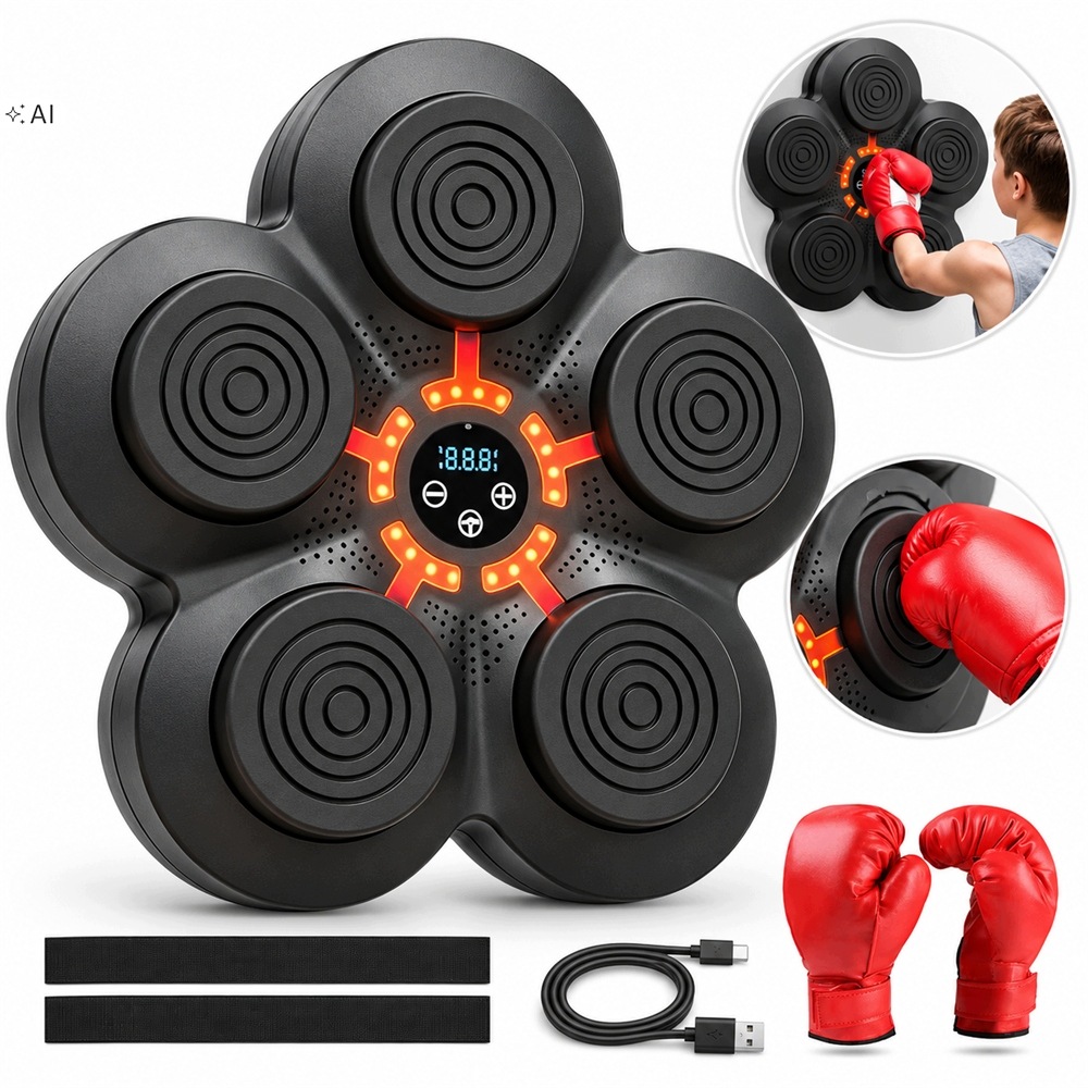 Elektrický boxerský štít QB01 Bluetooth rukavice Trénink