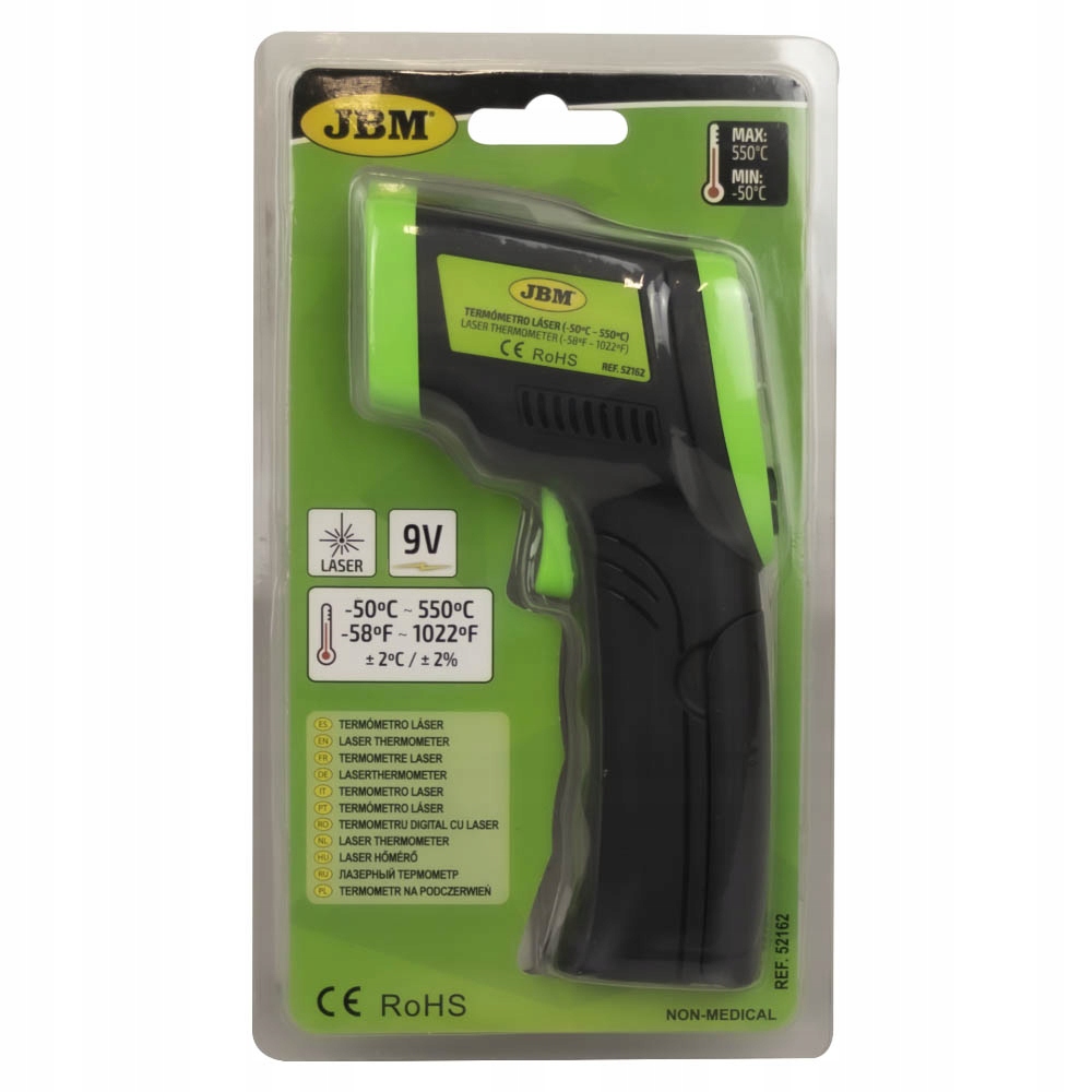 Termometr bezkontaktowy 50 do 330C D 52162 Producent code D 52162