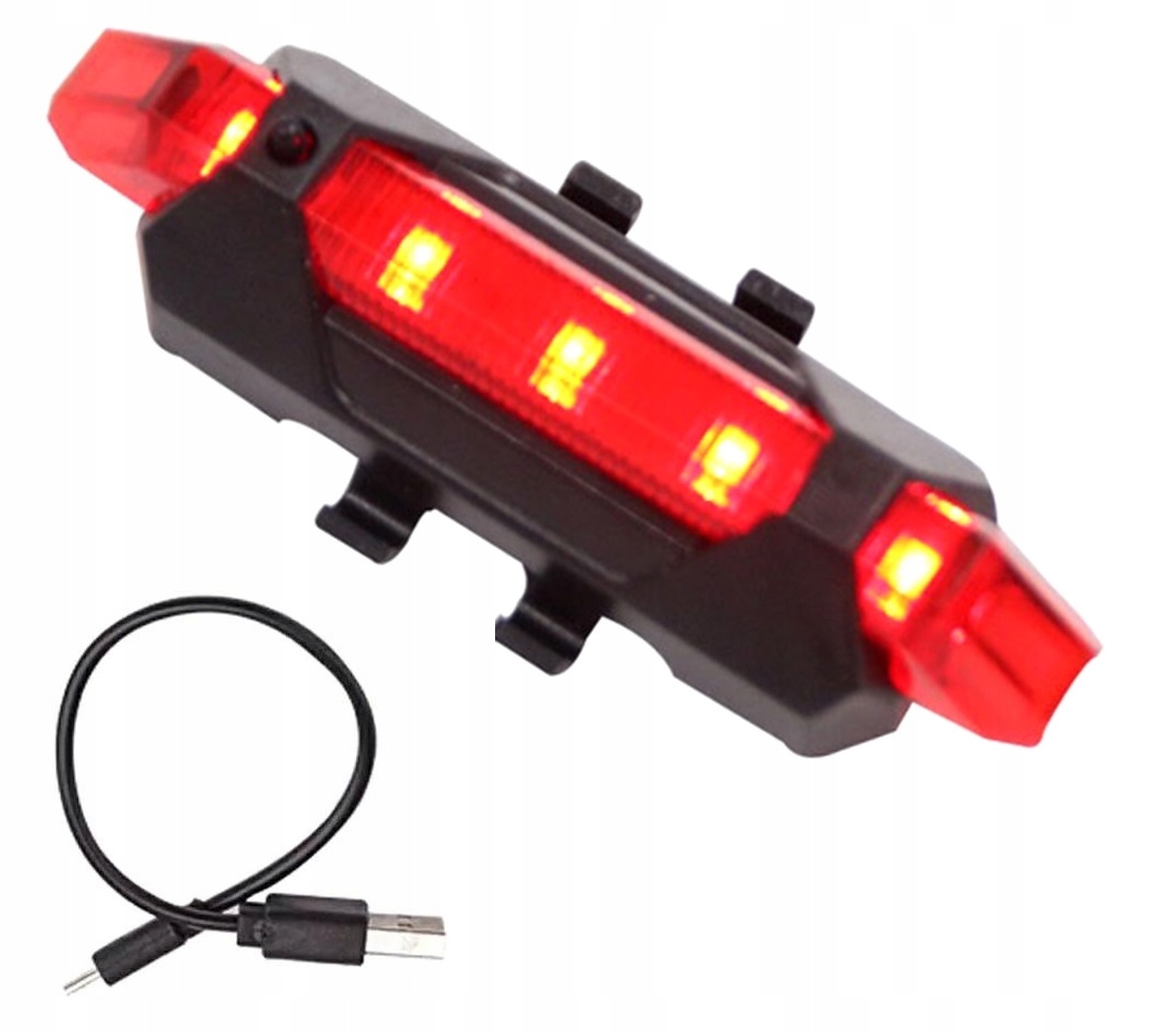 

Lampka Rowerowa Tylna Oświetlenie Led Rower Usb