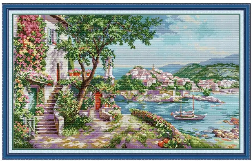 Křížková výšivka počítaná sada (kanva, mulina)